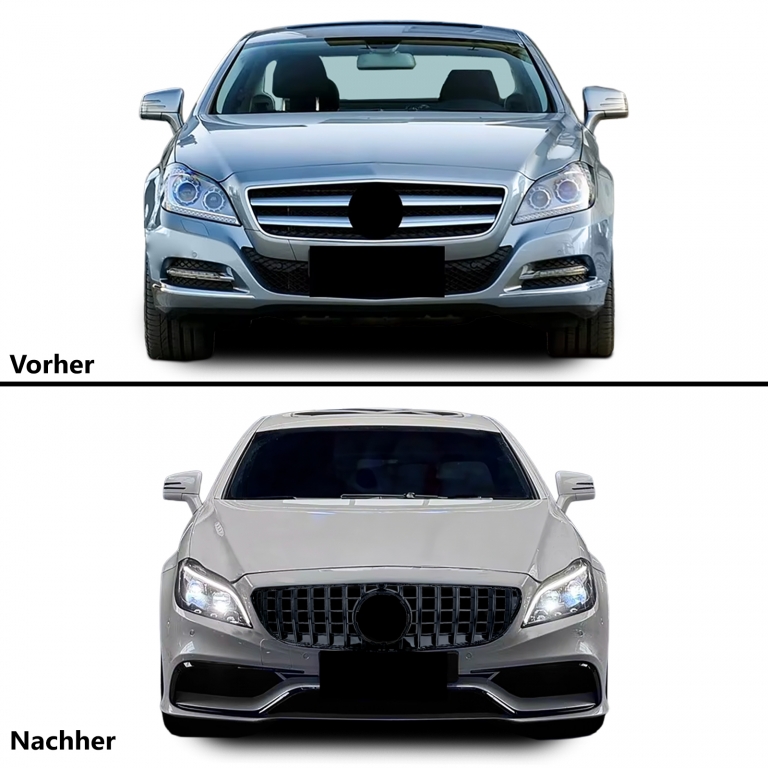 Kit caroserie sport bara grilă difuzor potrivit pentru Mercedes CLS C218 W218 2011-2018 Performance AutoTuning