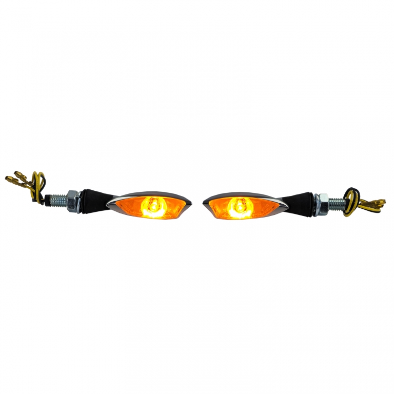 Semnalizator LED Mini pentru motocicletă MORELLA Chrome cu E-Mark Performance AutoTuning