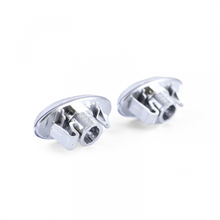 Indicator lateral din sticlă clară cu crom, potrivit pentru Peugeot 107 206 SW CC 307 407 607 și Toyota Aygo Performance AutoTuning