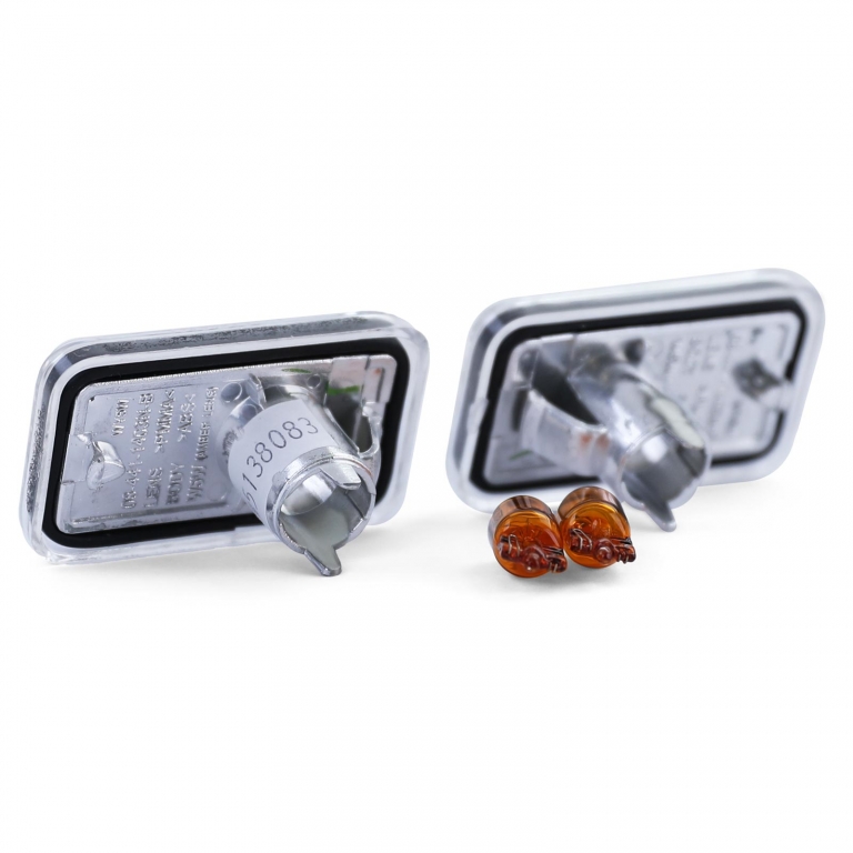 Indicator lateral din sticlă clară cu crom, potrivit pentru Porsche 911 924 944 964 993 Performance AutoTuning