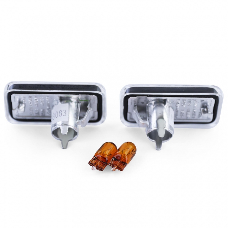 Indicator lateral din sticlă clară cu crom, potrivit pentru Porsche 911 924 944 964 993 Performance AutoTuning