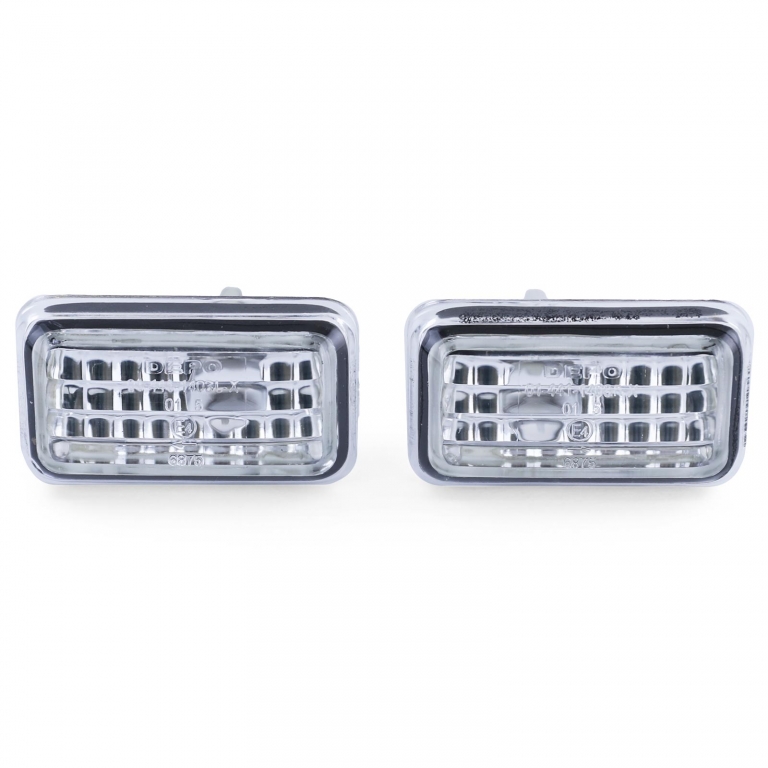 Indicator lateral din sticlă clară cu crom, potrivit pentru Porsche 911 924 944 964 993 Performance AutoTuning