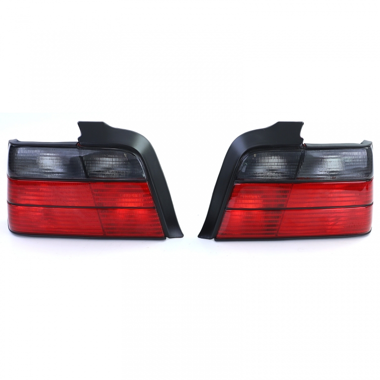 Set de stopuri Roșu Negru Fumat, potrivit pentru BMW Seria 3 E36 Sedan 90-99 Performance AutoTuning
