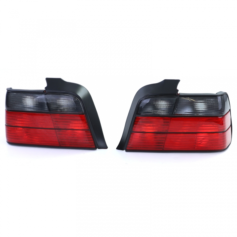 Set de stopuri Roșu Negru Fumat, potrivit pentru BMW Seria 3 E36 Sedan 90-99 Performance AutoTuning