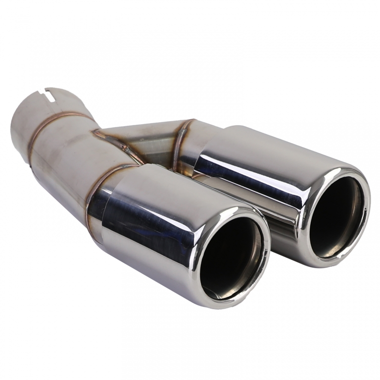 Difuzor spate mat + țeavă de eșapament dublă cromată, potrivit pentru BMW F30 F31 316 318 320 Performance AutoTuning