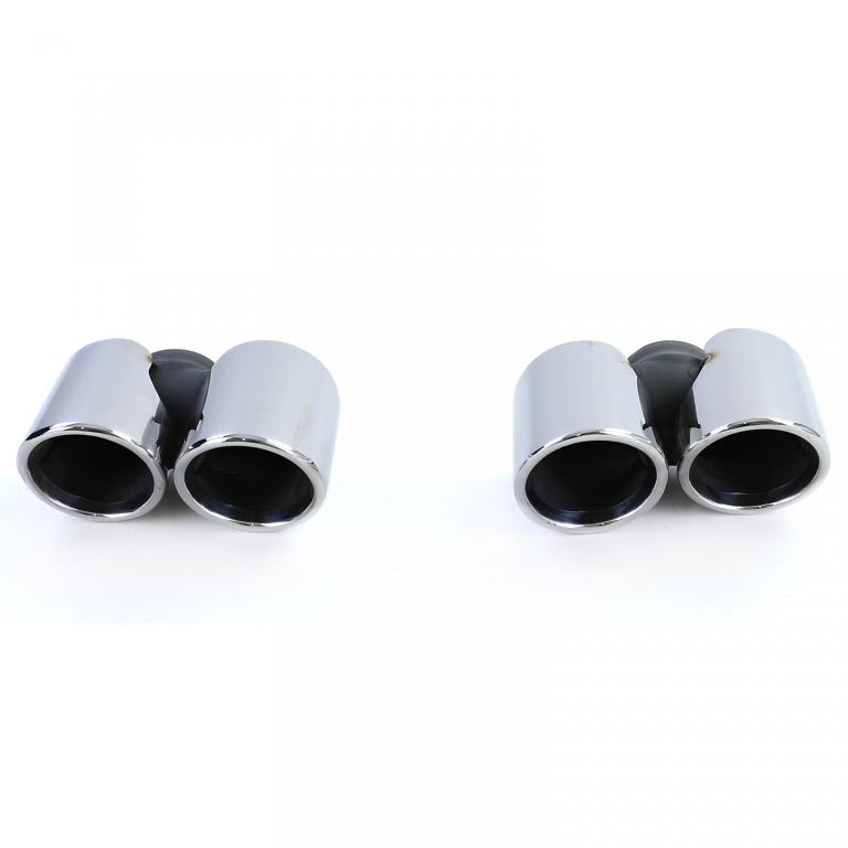 Tăvițe de evacuare duale lustruite potrivite pentru Porsche 911 991.1 11-15 3.4 350CP Performance AutoTuning