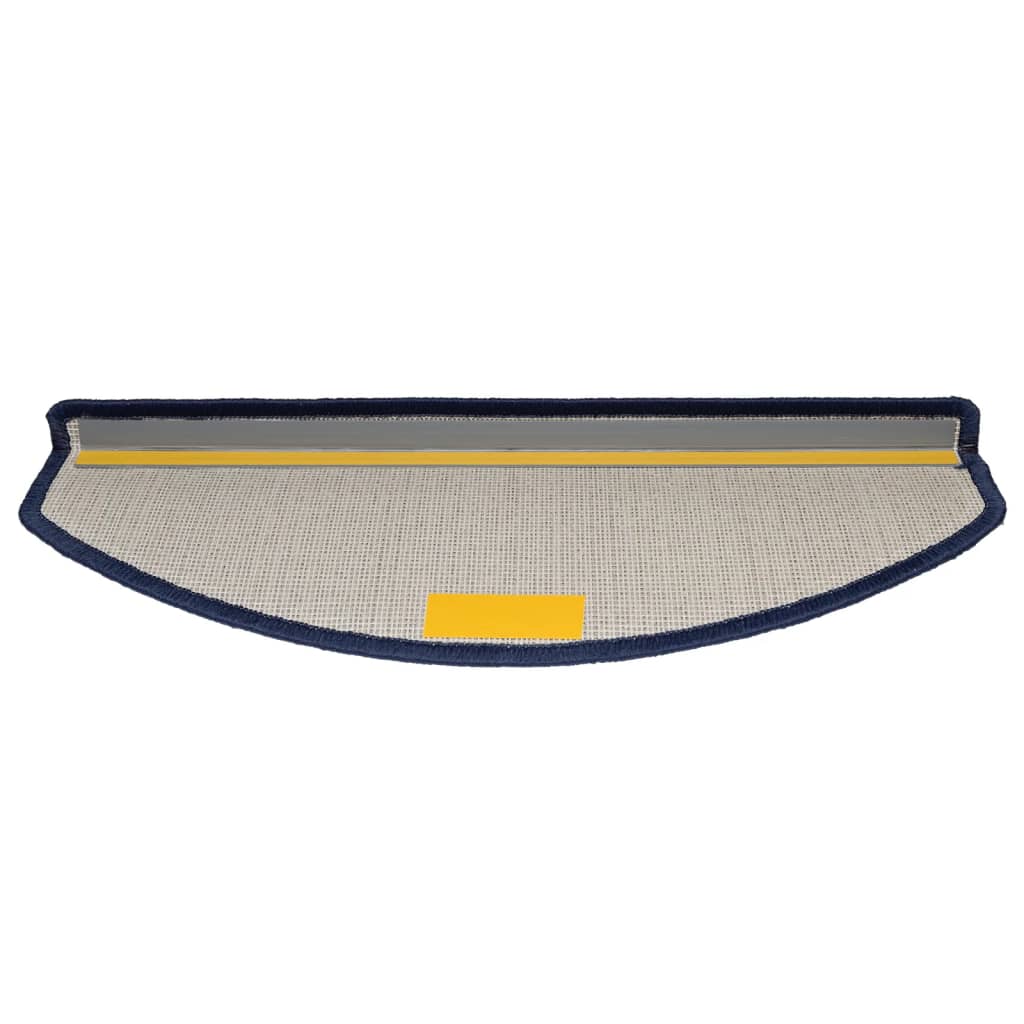 Covorașe pentru scări, 10 buc., 65x24x4 cm, albastru, semirotunde, mari GartenMobel Dekor