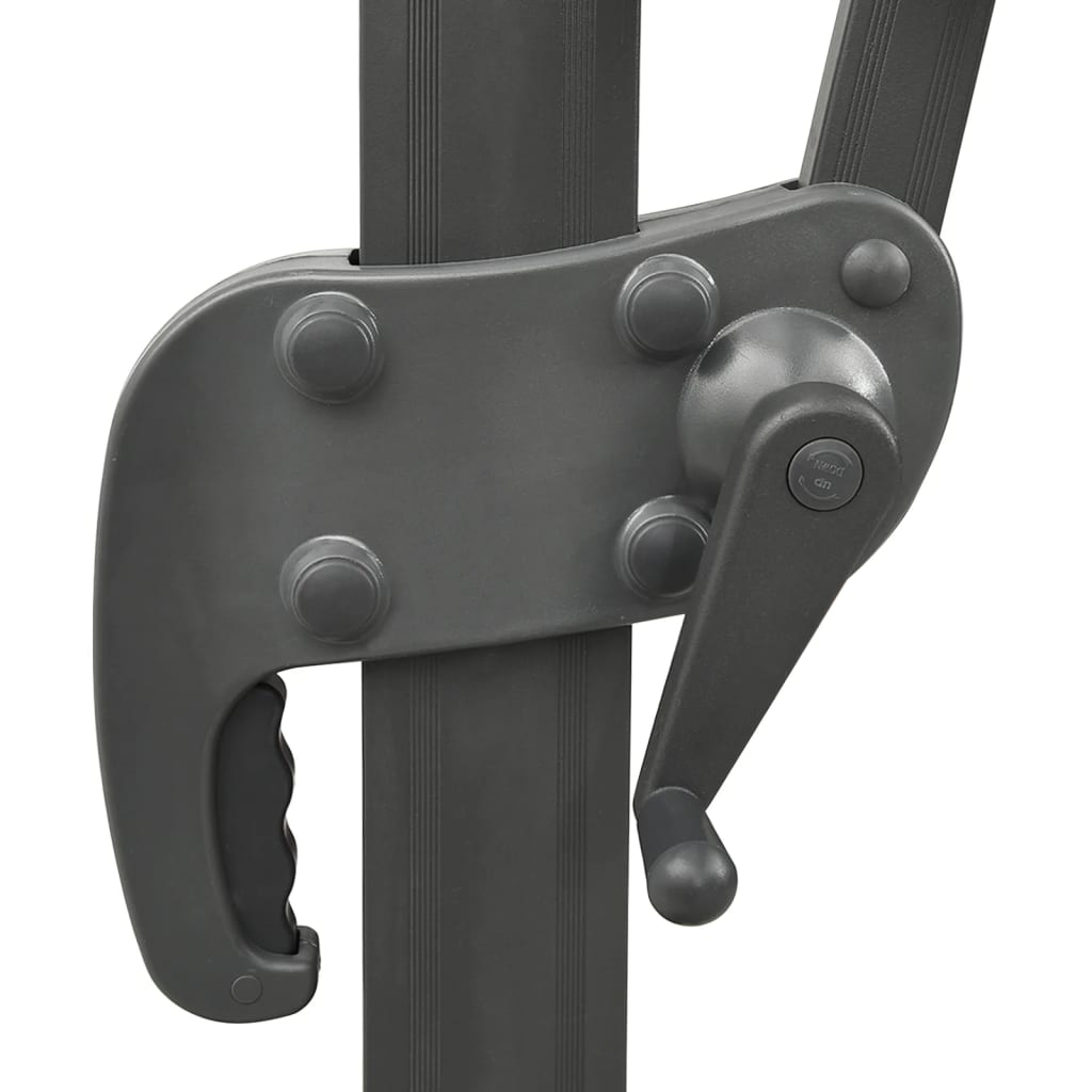 Umbrelă în consolă cu înveliș dublu, negru, 300x300 cm GartenMobel Dekor