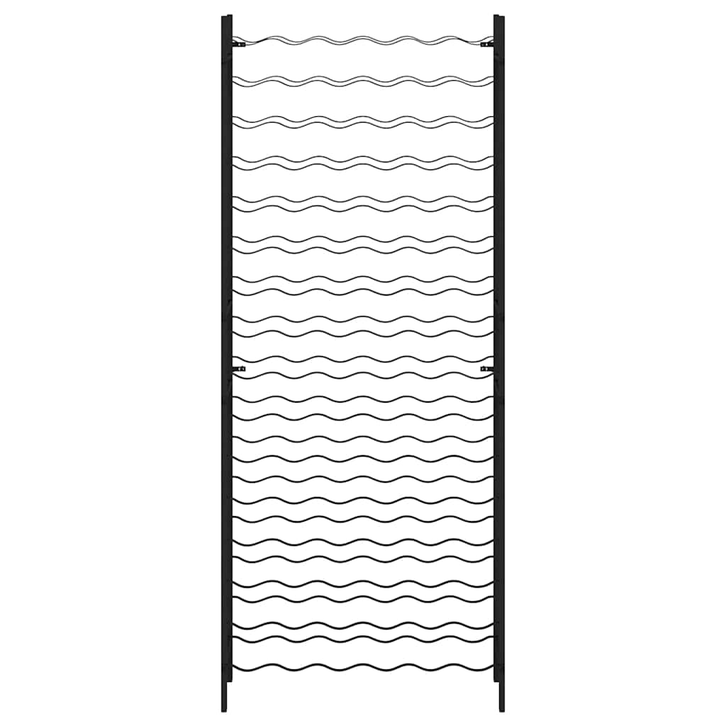 Suport de vin pentru 96 de sticle, negru, fier GartenMobel Dekor