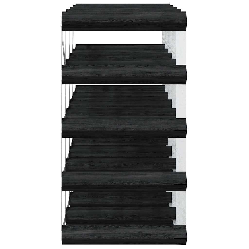 Suport de vinuri, 20 sticle, negru, lemn masiv de pin GartenMobel Dekor