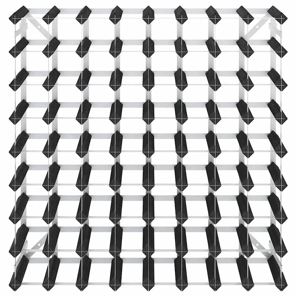 Suport de vinuri, 72 sticle, negru, lemn masiv de pin GartenMobel Dekor
