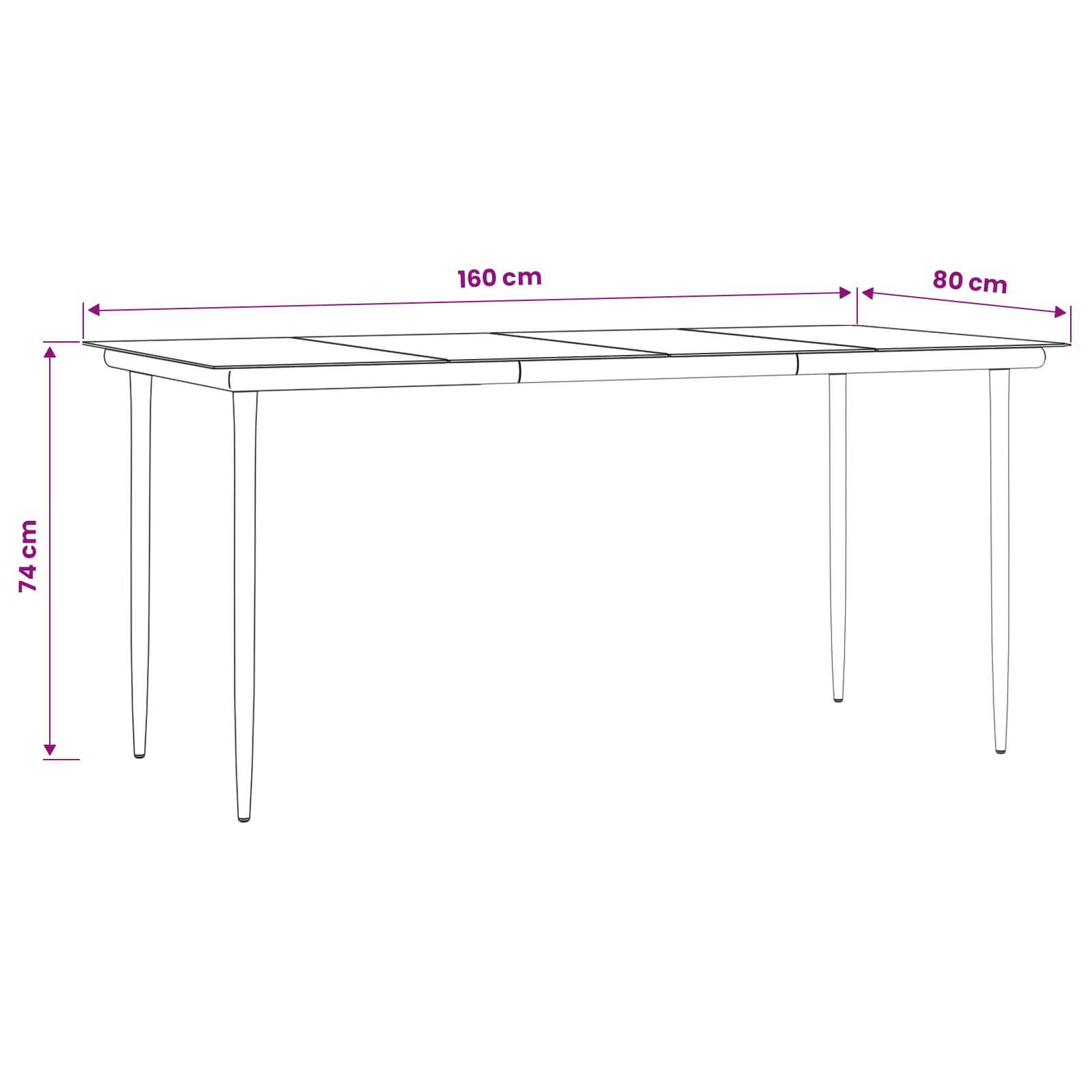 Set de masă pentru grădină cu pernă 5 pcs Gri deschis poliratan GartenMobel Dekor