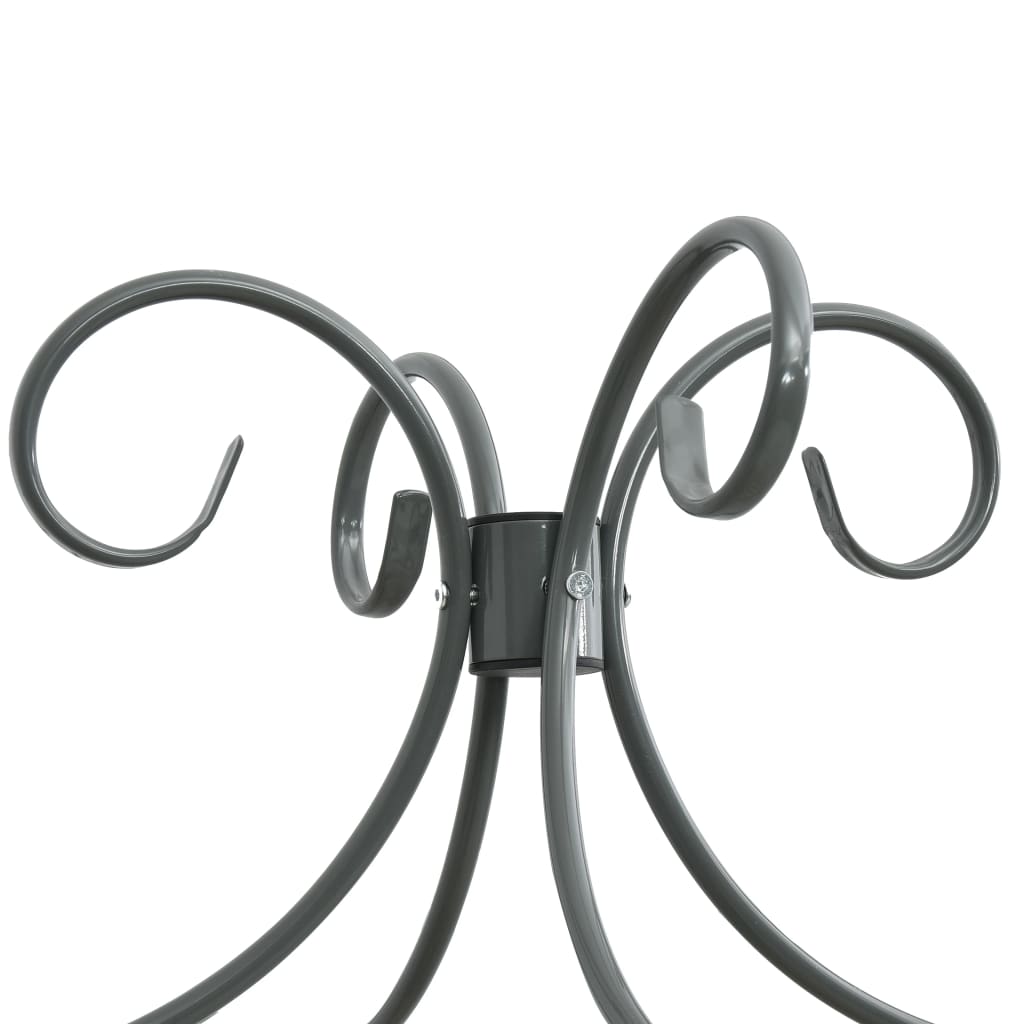 Cadru de pat cu baldachin, gri, 90 x 200 cm, metal GartenMobel Dekor