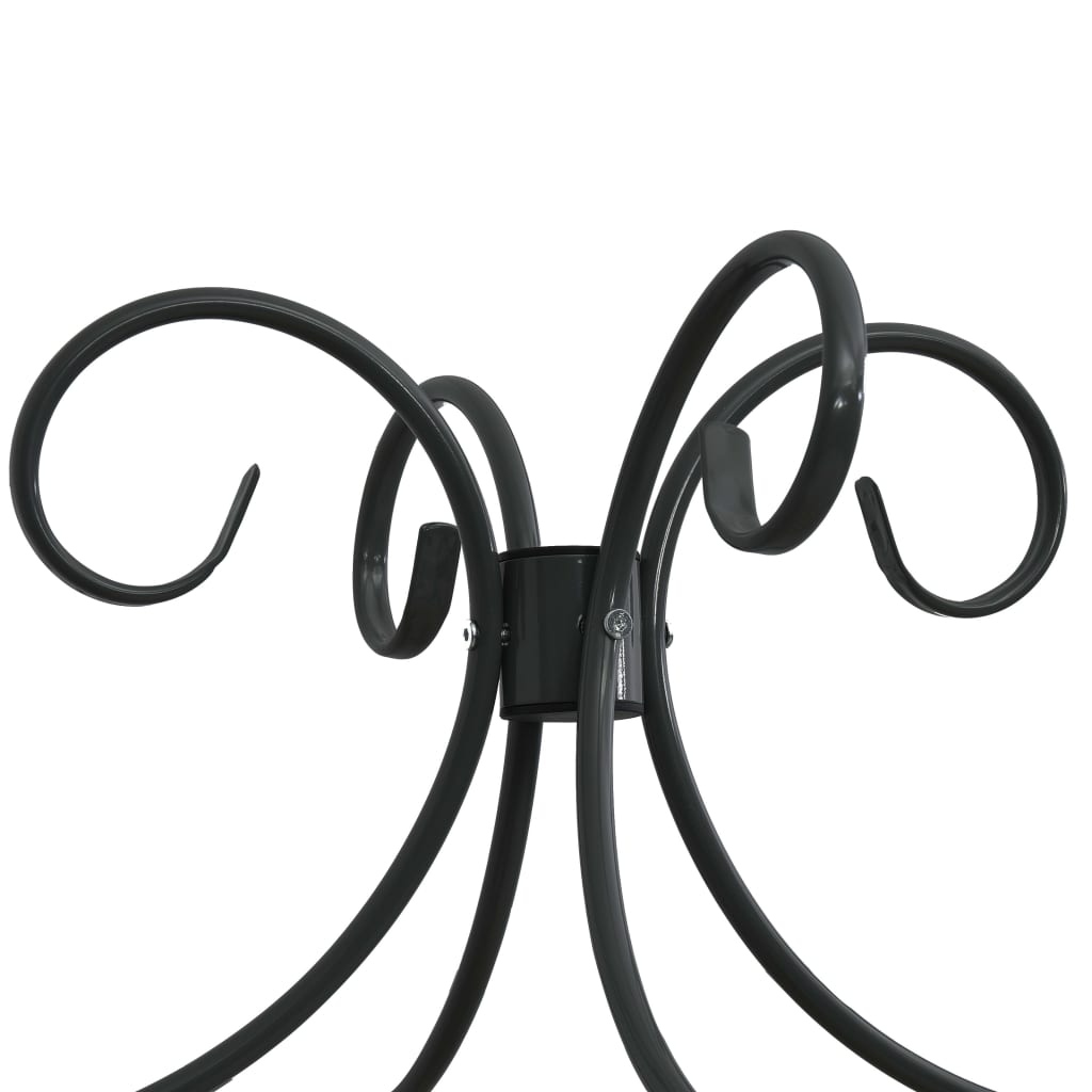 Cadru de pat cu baldachin, negru, 90 x 200 cm, metal GartenMobel Dekor