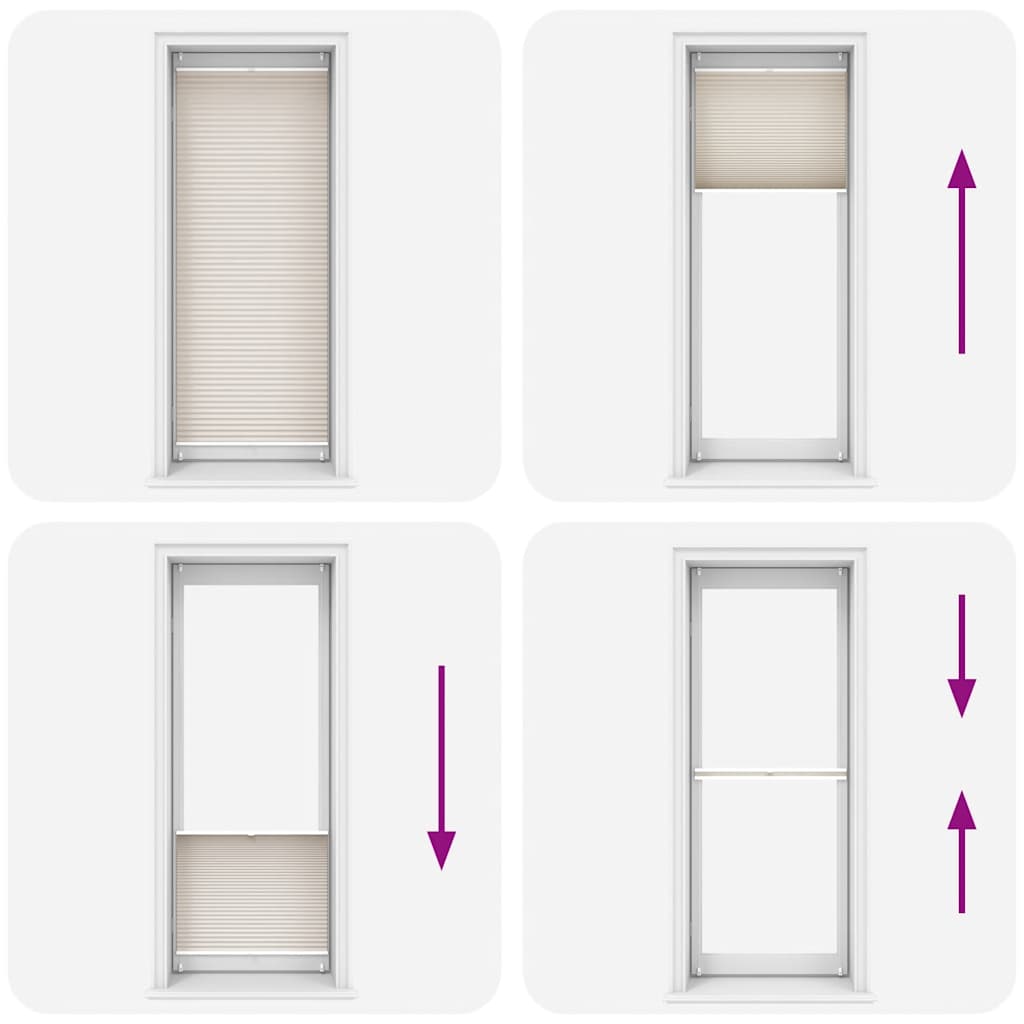 Jaluzea plisată, crem, 90x200 cm GartenMobel Dekor