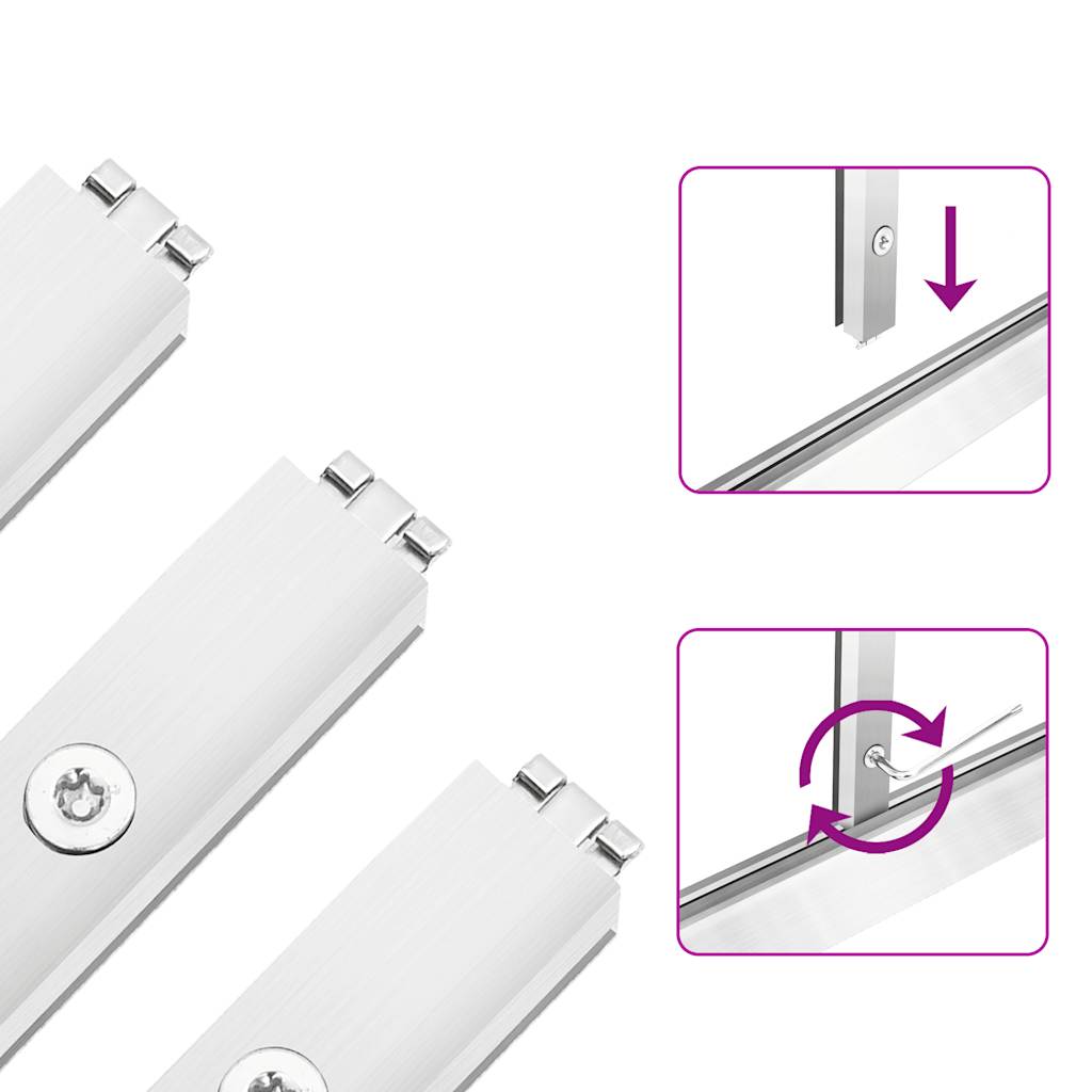 Sere cu cadru de bază, argintiu, 334x169x195 cm, aluminiu GartenMobel Dekor