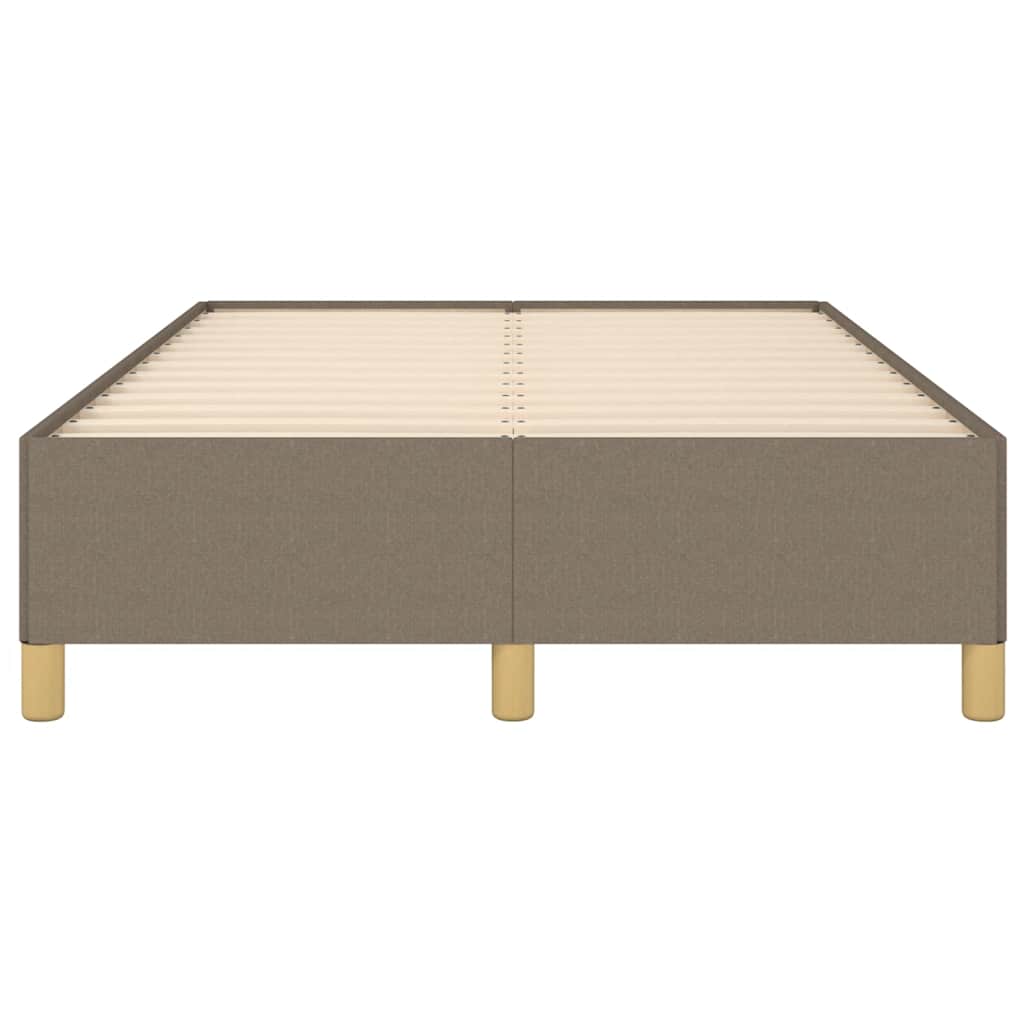 Cadru de pat fără saltea Taupe 120x190 cm țesătură GartenMobel Dekor