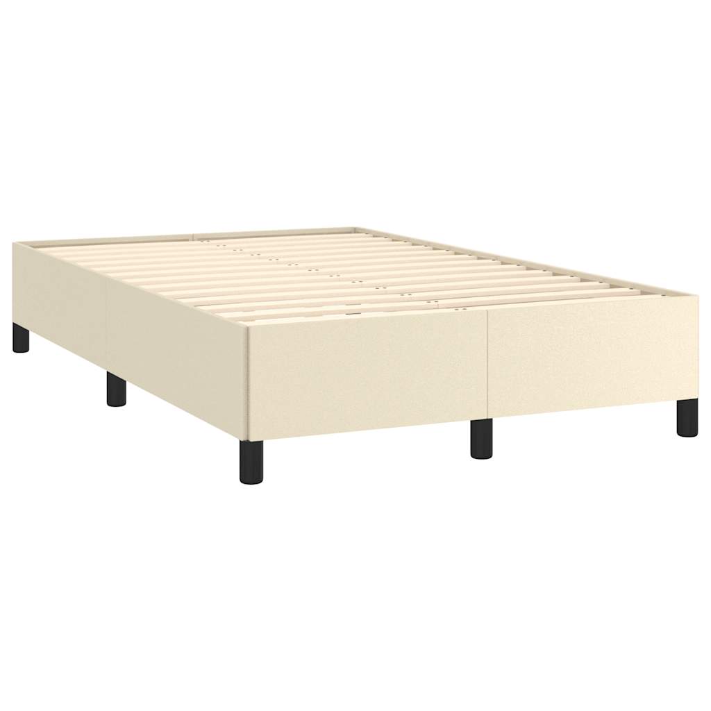 Cadru de pat fără saltea cremă 120x190 cm piele artificială GartenMobel Dekor