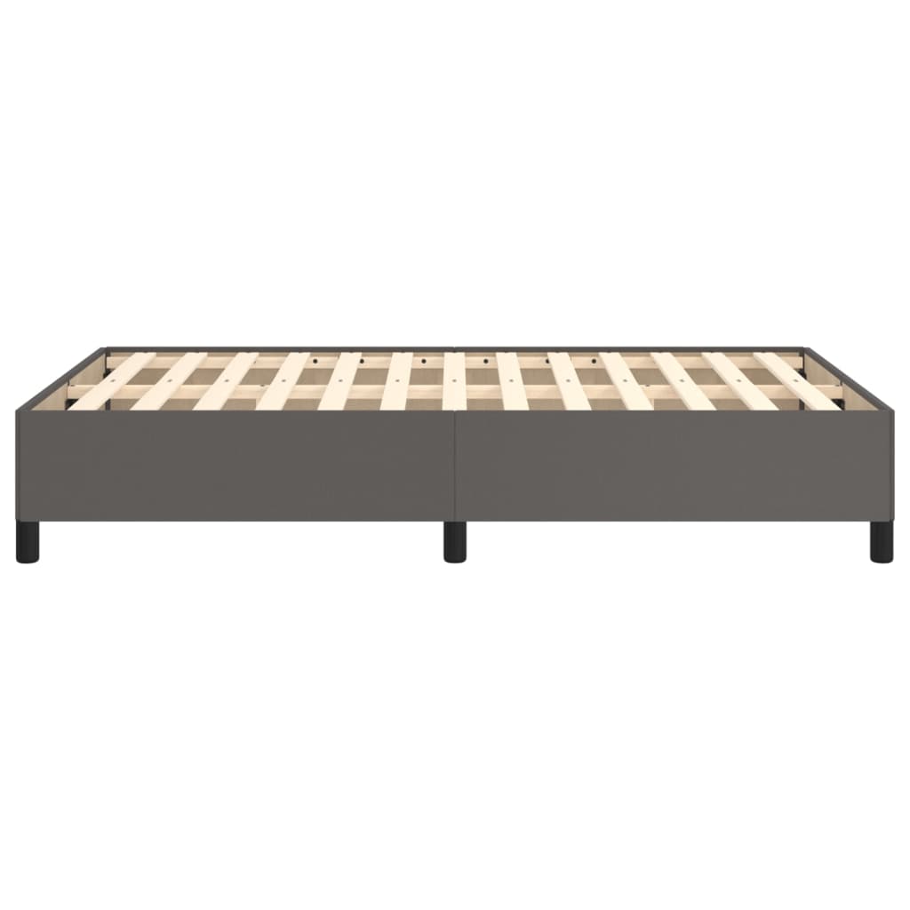 Cadru de pat fără saltea gri 120x190 cm piele artificială GartenMobel Dekor