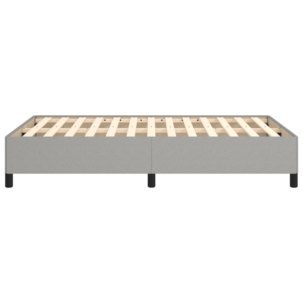 Cadru de pat fără saltea țesătură gri deschis 120x190 cm GartenMobel Dekor