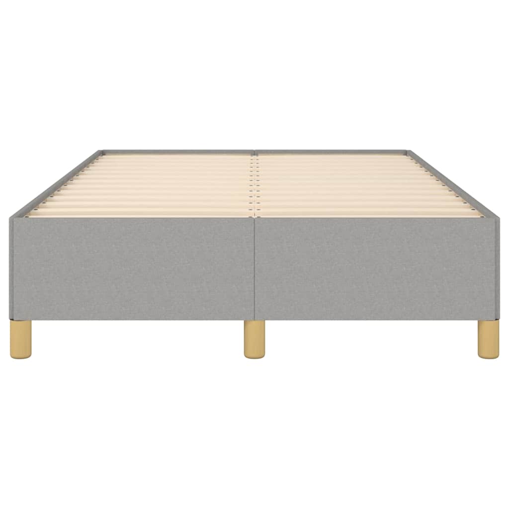 Cadru de pat fără saltea țesătură gri deschis 120x190 cm GartenMobel Dekor