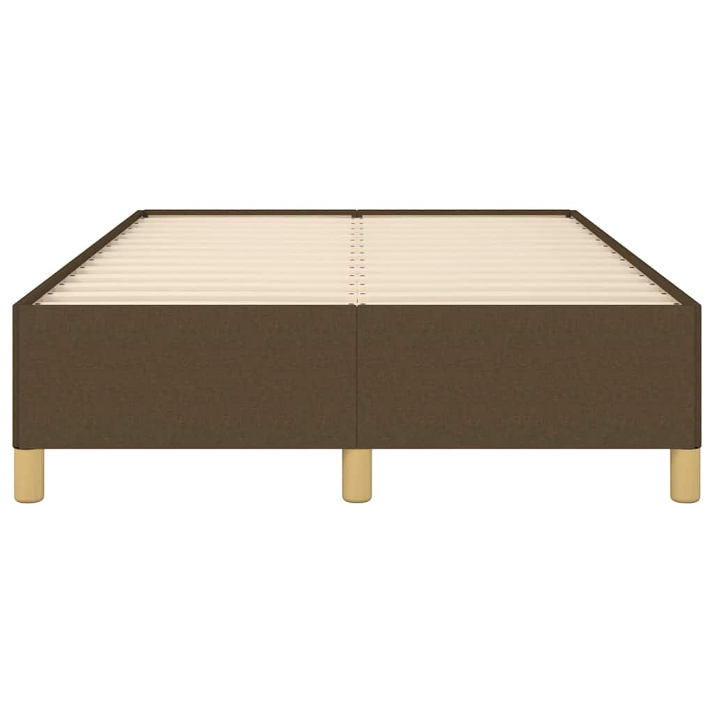 Cadru de pat fără saltea țesătură maro 120x190 cm țesătură GartenMobel Dekor