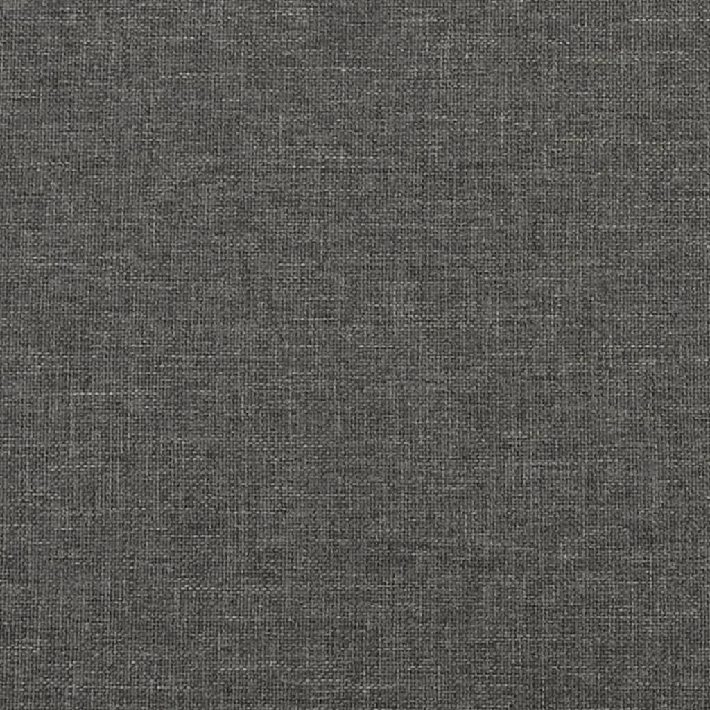 Pat box spring cu saltea, gri închis, 120x190 cm, textil GartenMobel Dekor