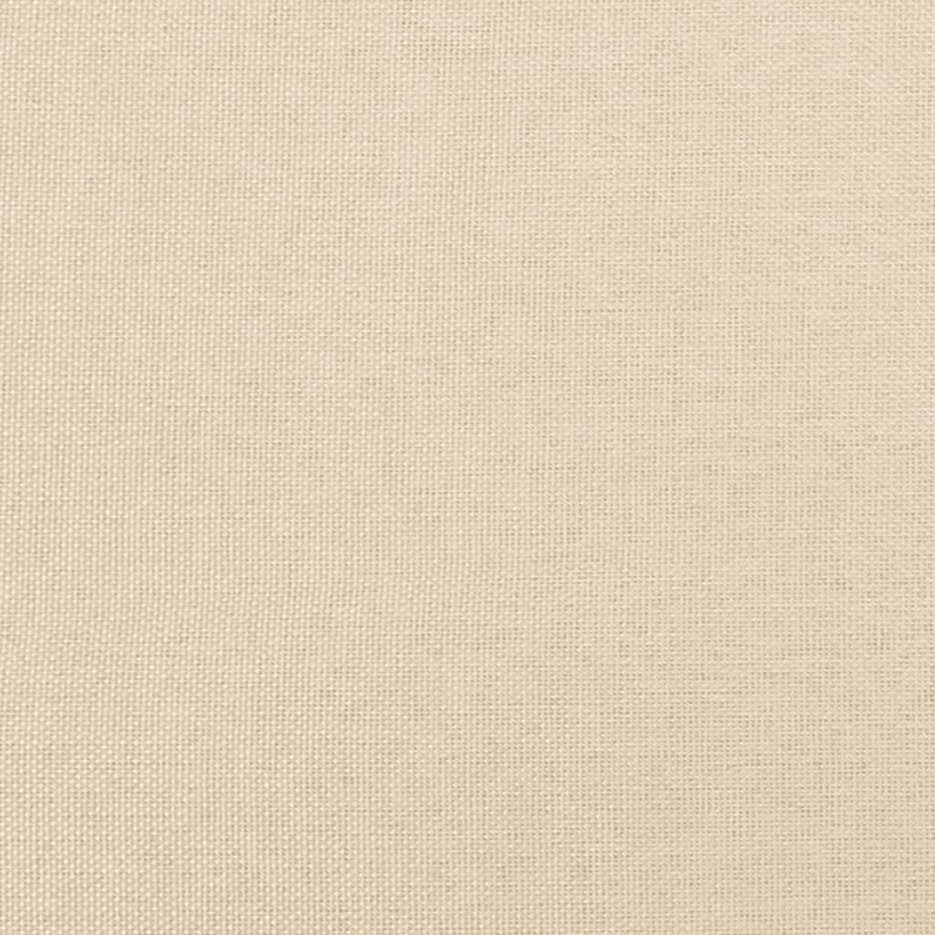 Pat continental cu saltea, crem, 120x190 cm, textil GartenMobel Dekor