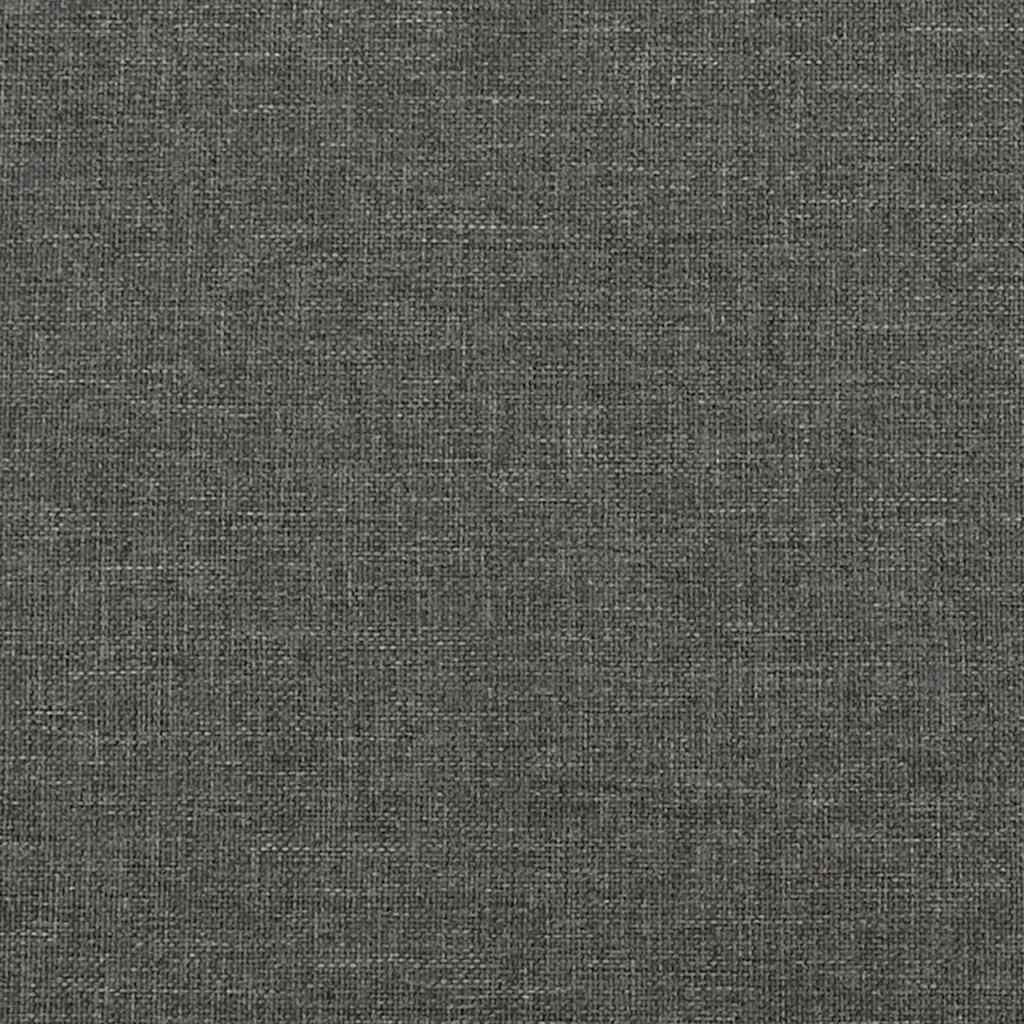 Pat box spring cu saltea, gri închis, 120x190 cm, textil GartenMobel Dekor