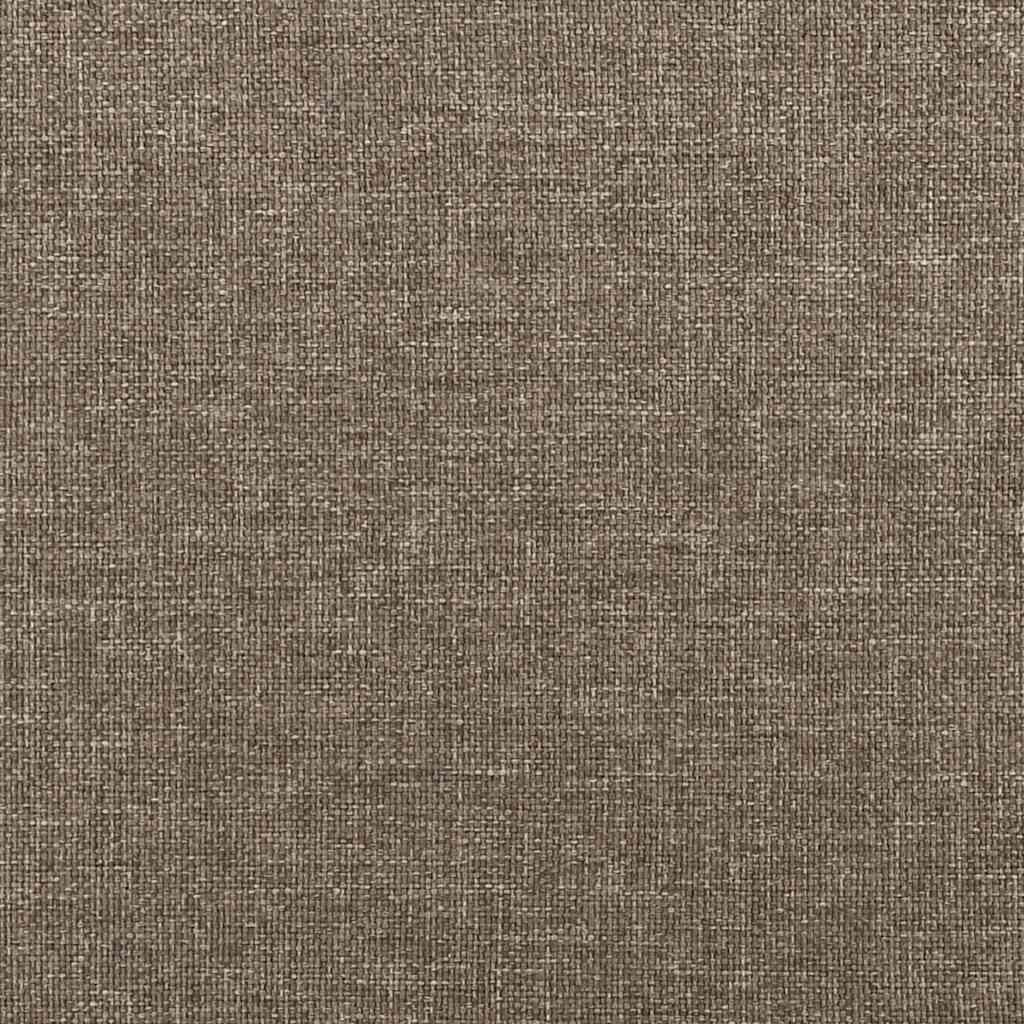 Pat box spring cu saltea, taupe, 120x190 cm material textil GartenMobel Dekor