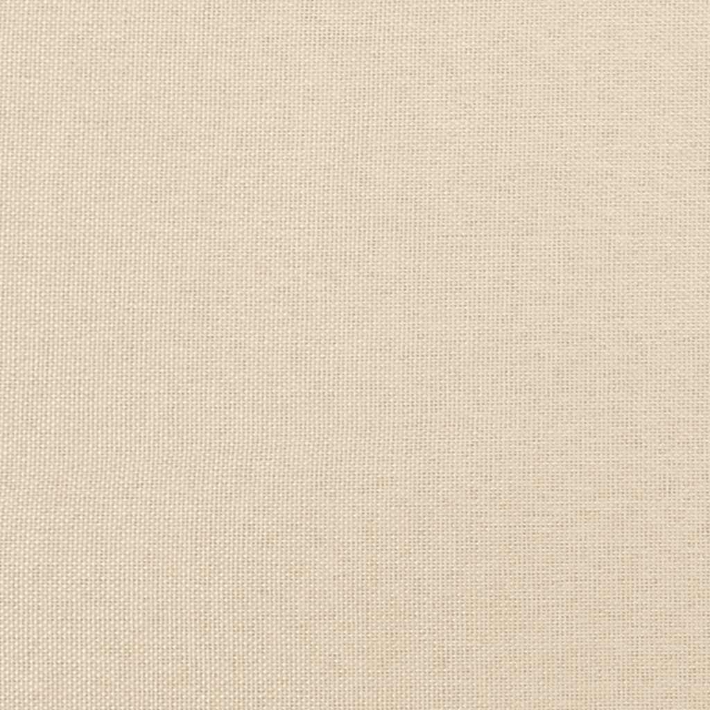 Pat continental cu saltea, crem, 120x190 cm, textil GartenMobel Dekor