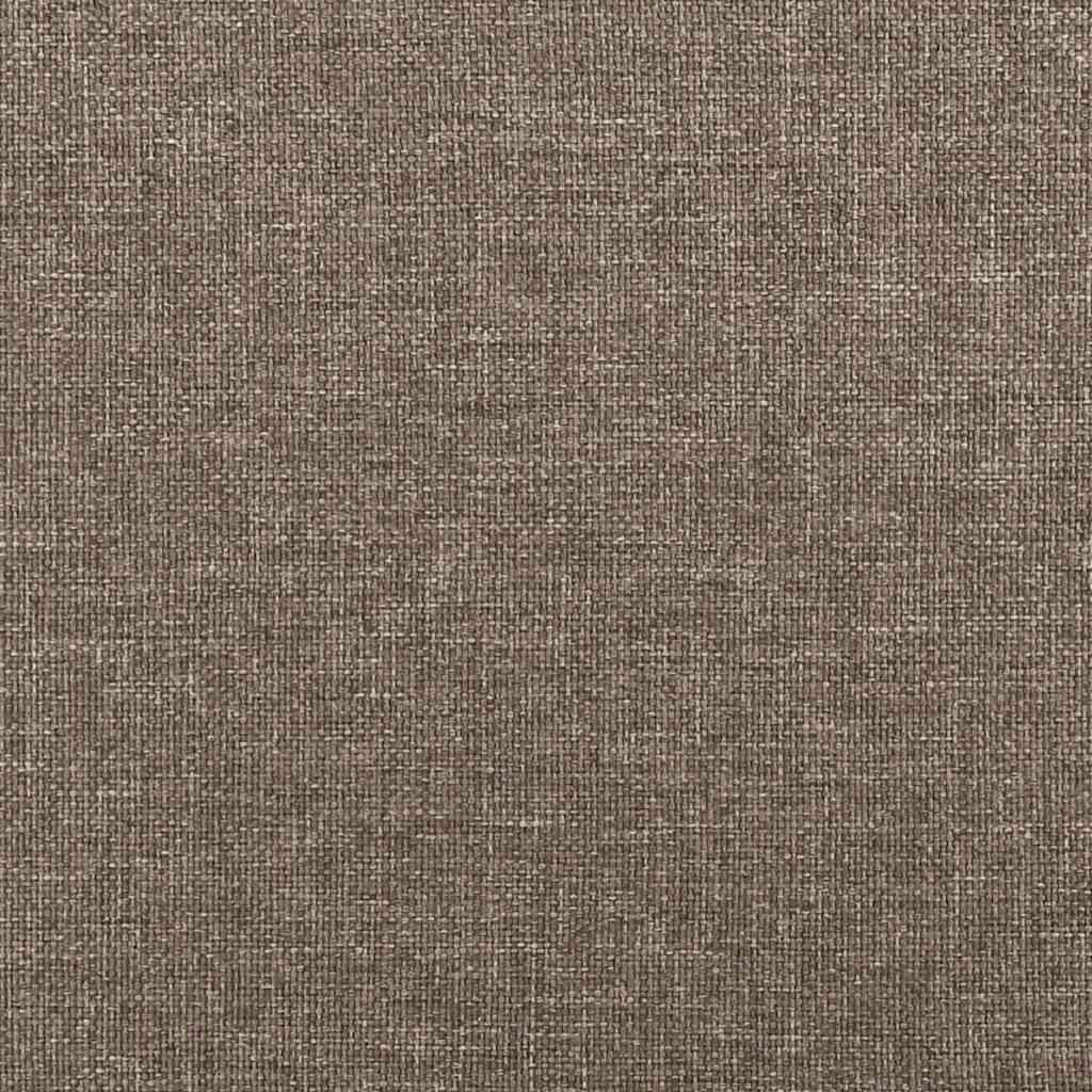 Pat cu arcuri, saltea și LED, gri taupe, 120x190 cm, textil GartenMobel Dekor