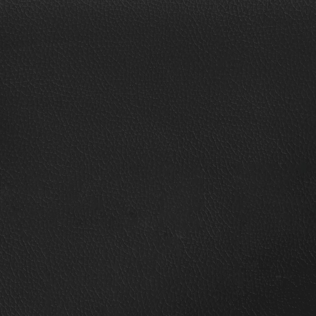 Pat box spring cu saltea și LED, negru, 120x190 cm, piele eco GartenMobel Dekor