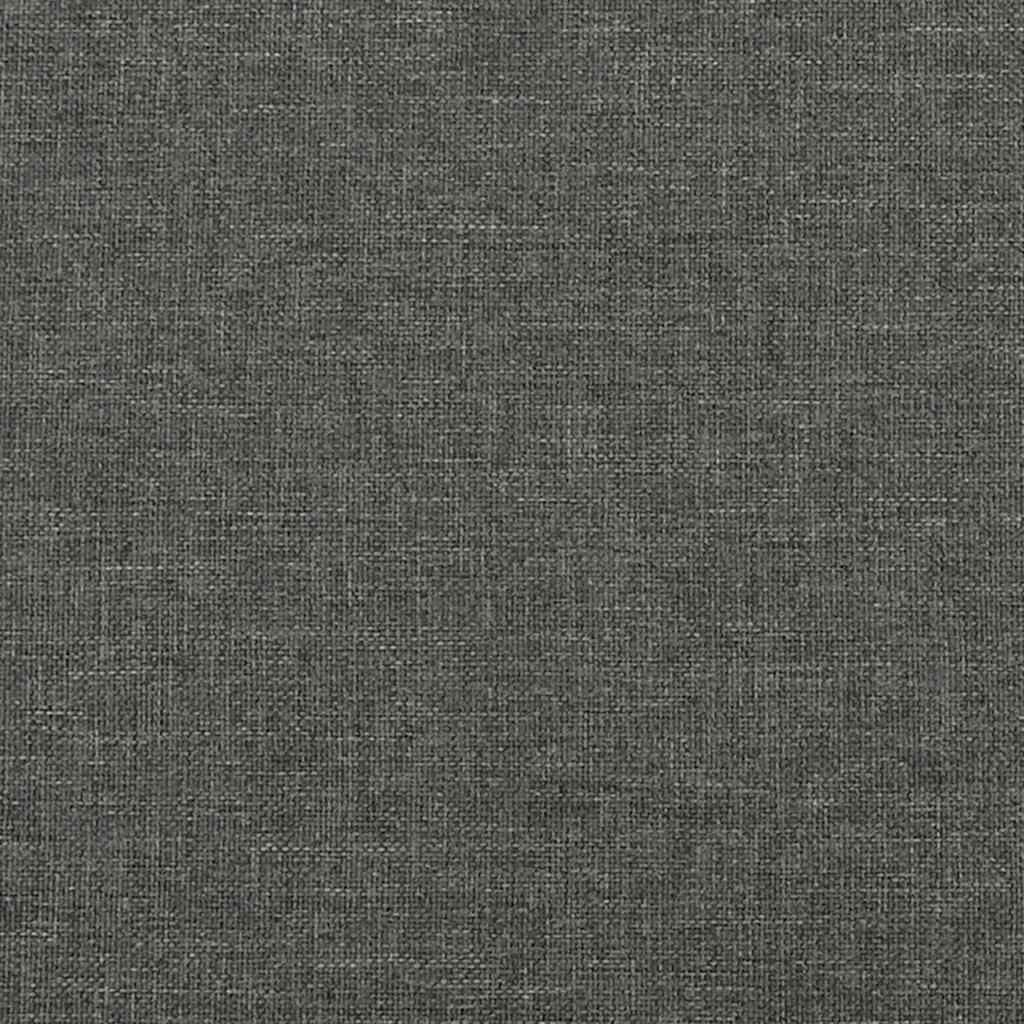 Pat box spring cu saltea, gri închis, 120x190 cm, textil GartenMobel Dekor