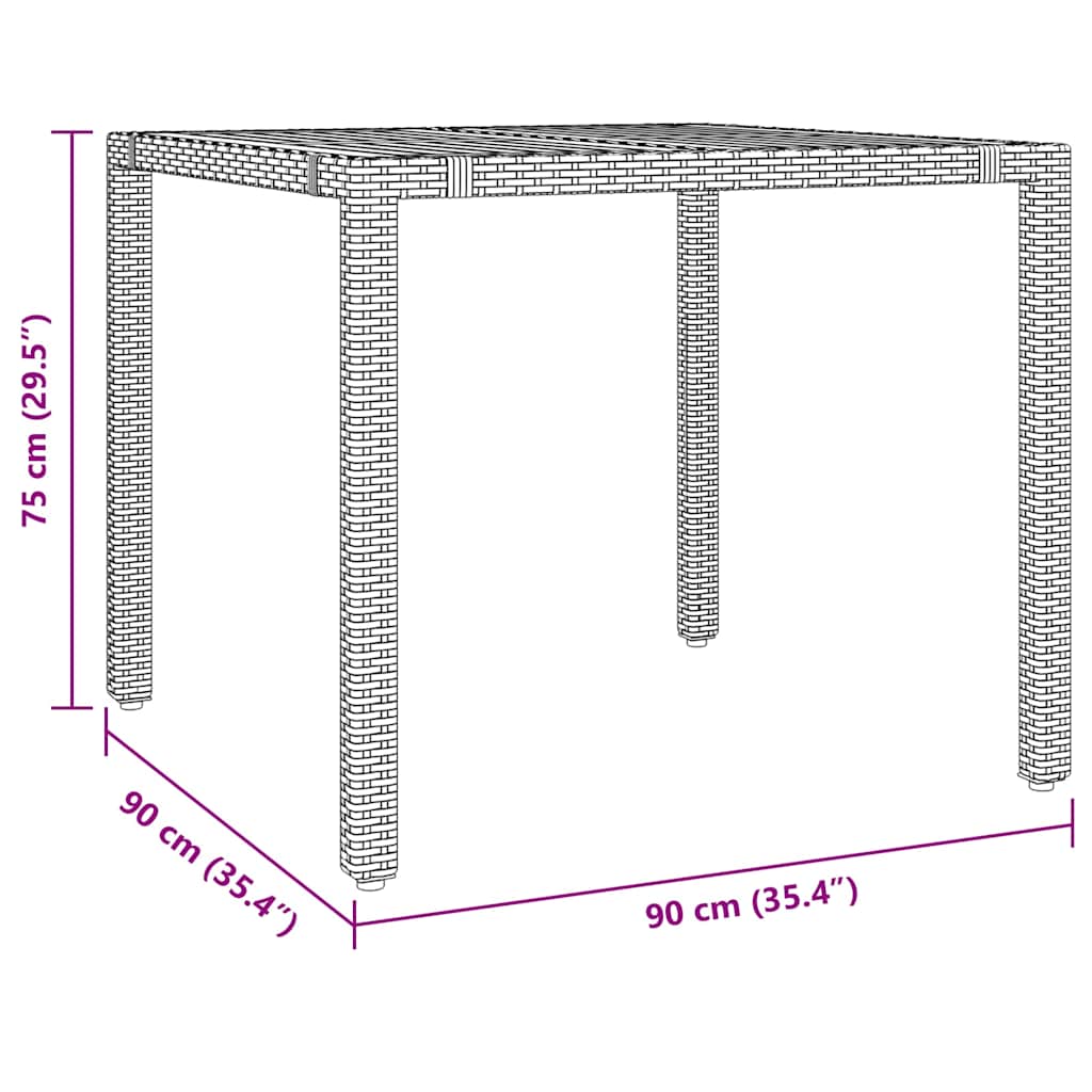 Set bistro de grădină cu perne, 5 piese, gri, poliratan GartenMobel Dekor
