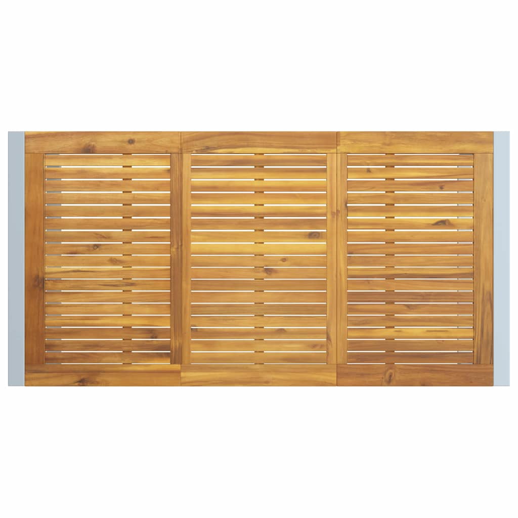 Set de masă pentru grădină 5 pcs Gri Lemn Solid de Acacia GartenMobel Dekor