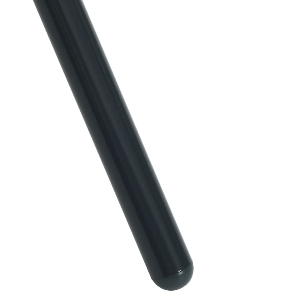 Set scaune de grădină stivuibile, 7 buc., antracit, oțel vopsit GartenMobel Dekor