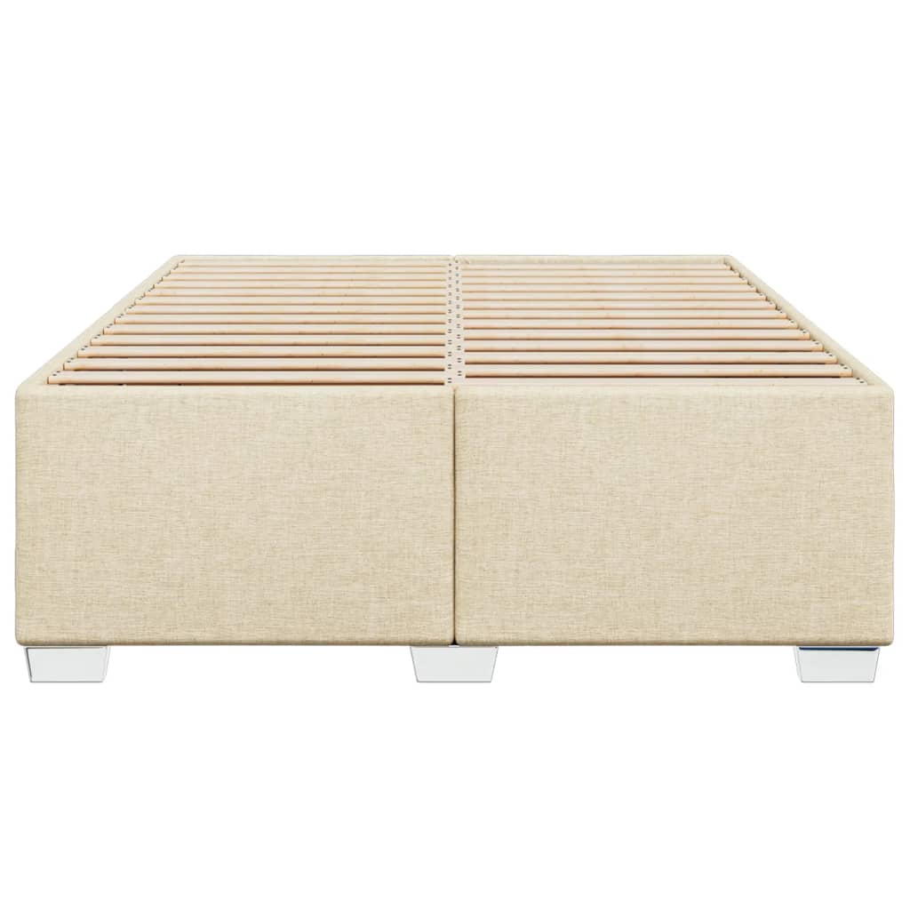 Cadru de pat fără saltea, crem, 140x200 cm, textil GartenMobel Dekor