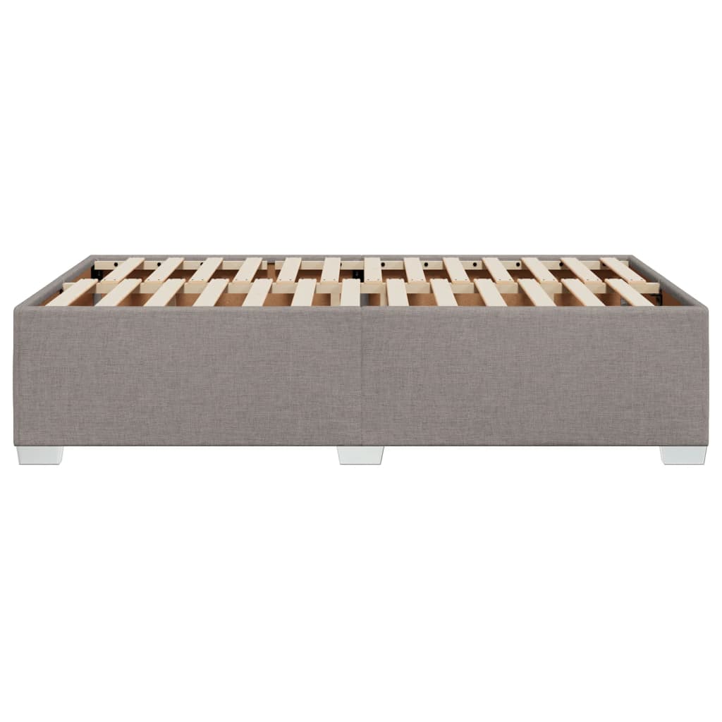 Cadru de pat fără saltea Taupe 120x190 cm țesătură GartenMobel Dekor