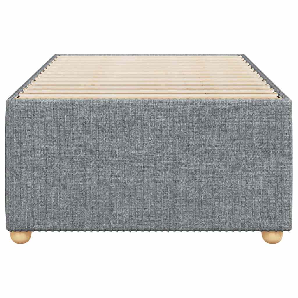 Cadru de pat fără saltea, gri deschis, 100x200 cm, textil GartenMobel Dekor