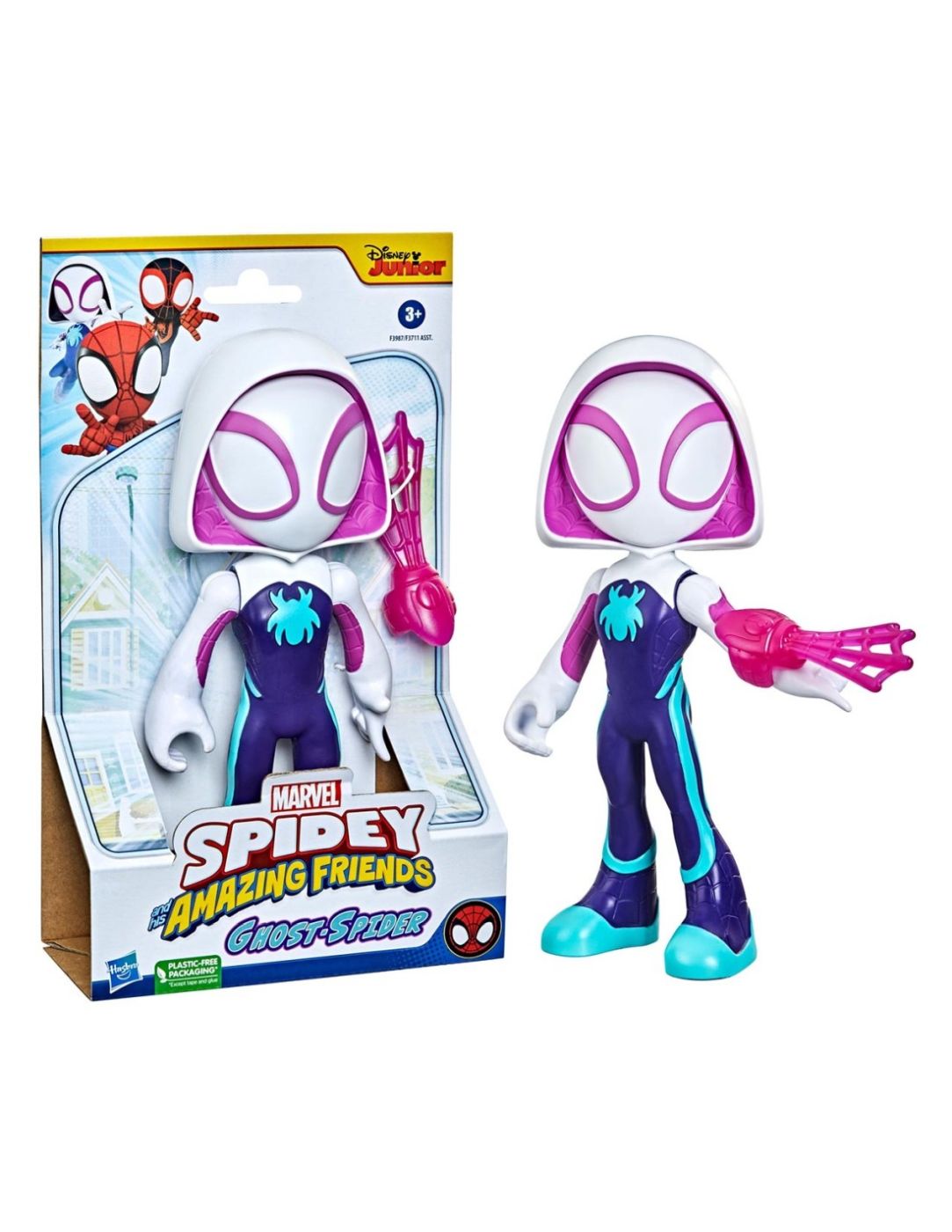 SPIDEY PRIETENII EXTRAORDINARI FIGURINA GHOST SPIDER SUPRADIMENSIONATA 22.8CM