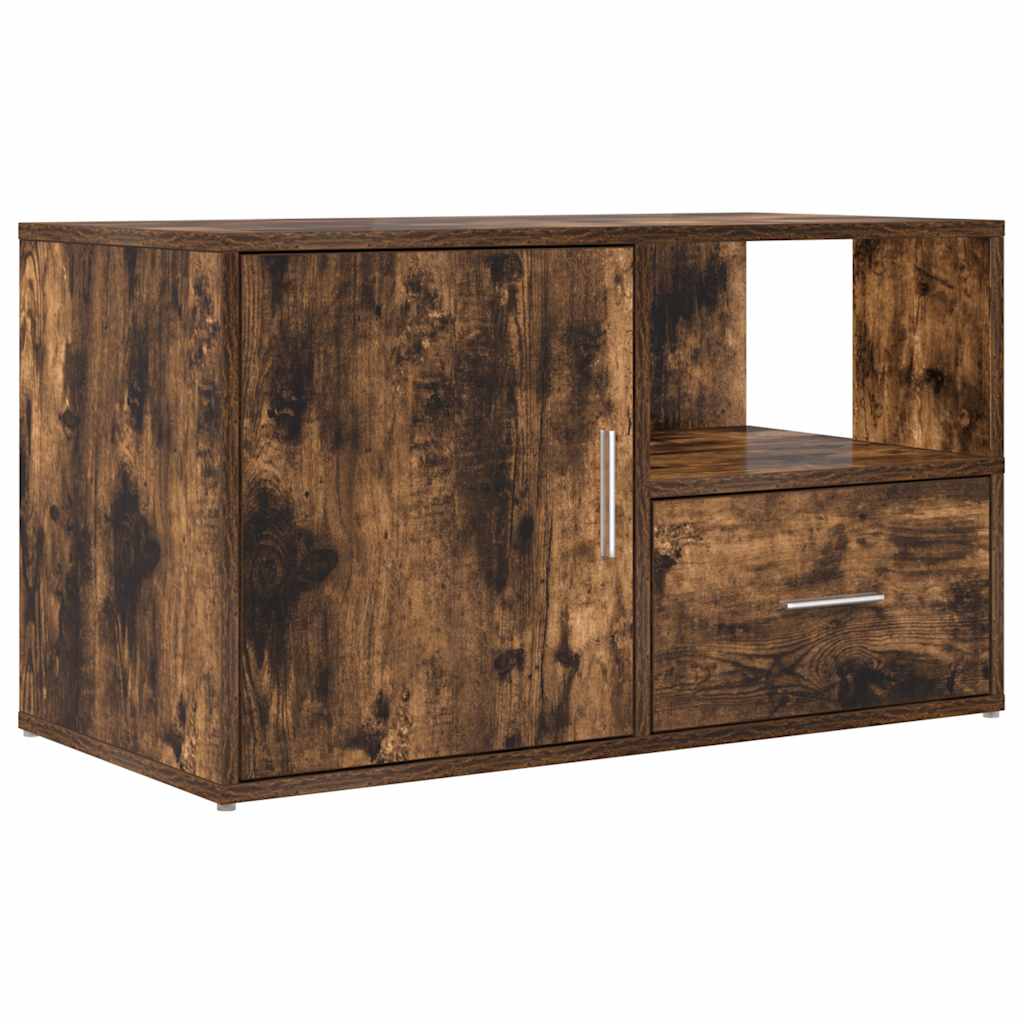 Dulap colțar, stejar fumuriu, 200x40x45 cm, lemn prelucrat GartenMobel Dekor