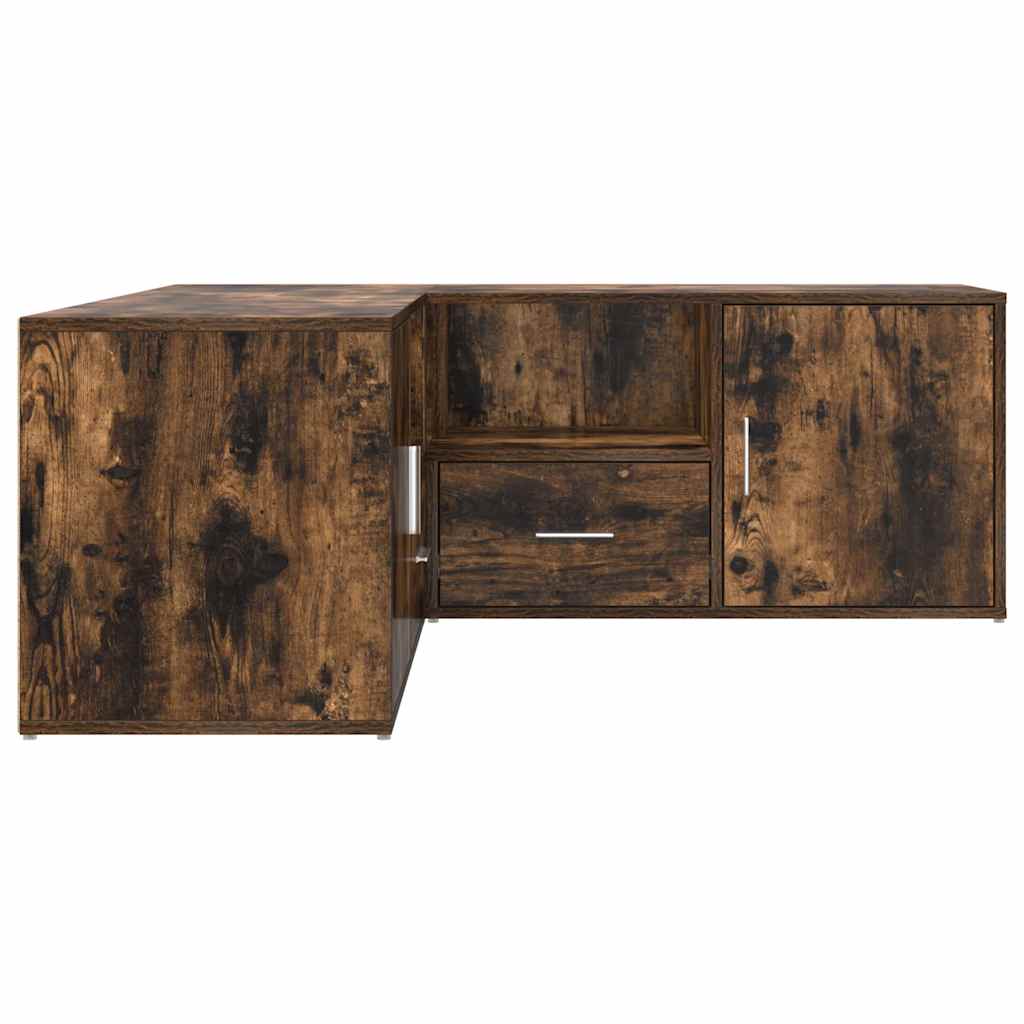 Dulap colțar, stejar fumuriu, 200x40x45 cm, lemn prelucrat GartenMobel Dekor