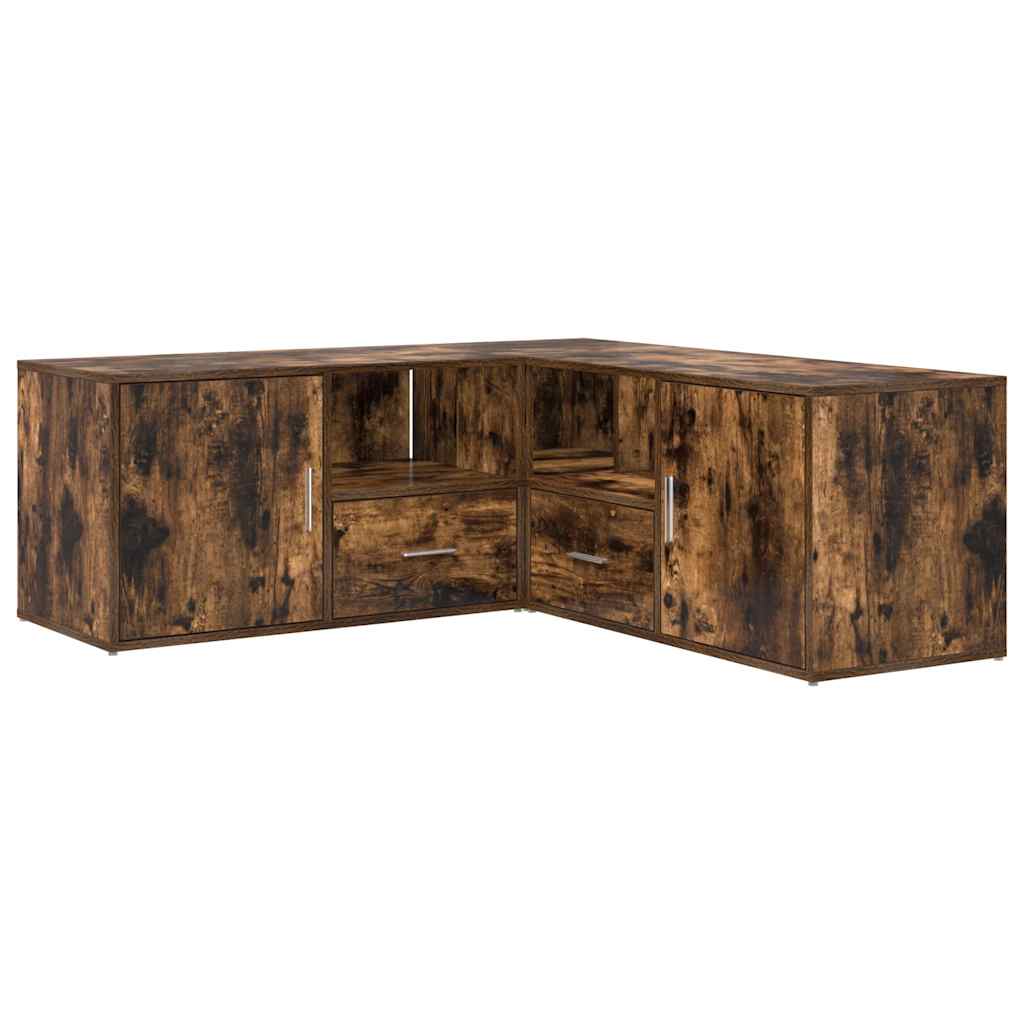 Dulap colțar, stejar fumuriu, 200x40x45 cm, lemn prelucrat GartenMobel Dekor