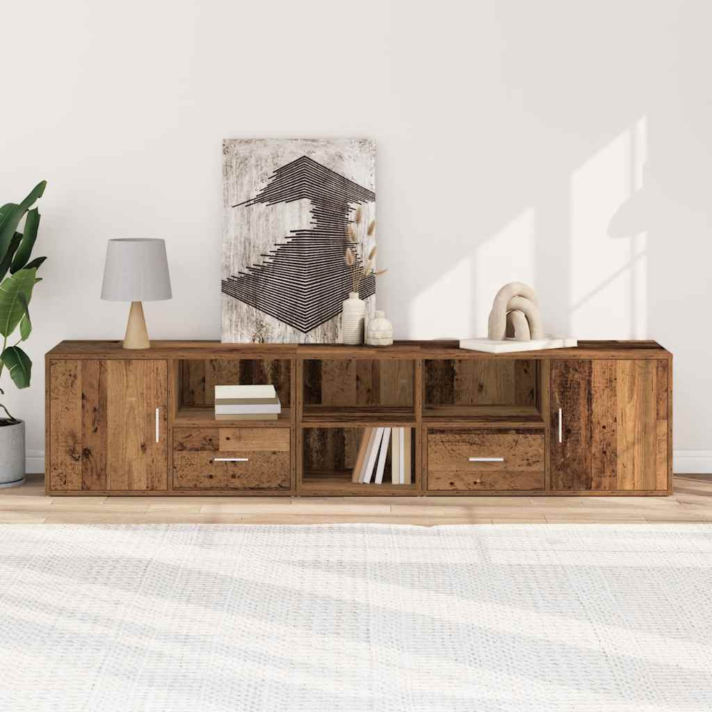 Dulap de colț, lemn vechi, 200x40x45 cm, lemn prelucrat GartenMobel Dekor