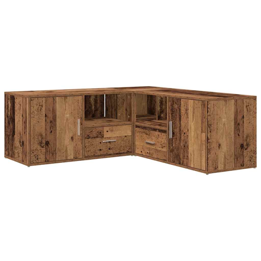 Dulap de colț, lemn vechi, 200x40x45 cm, lemn prelucrat GartenMobel Dekor