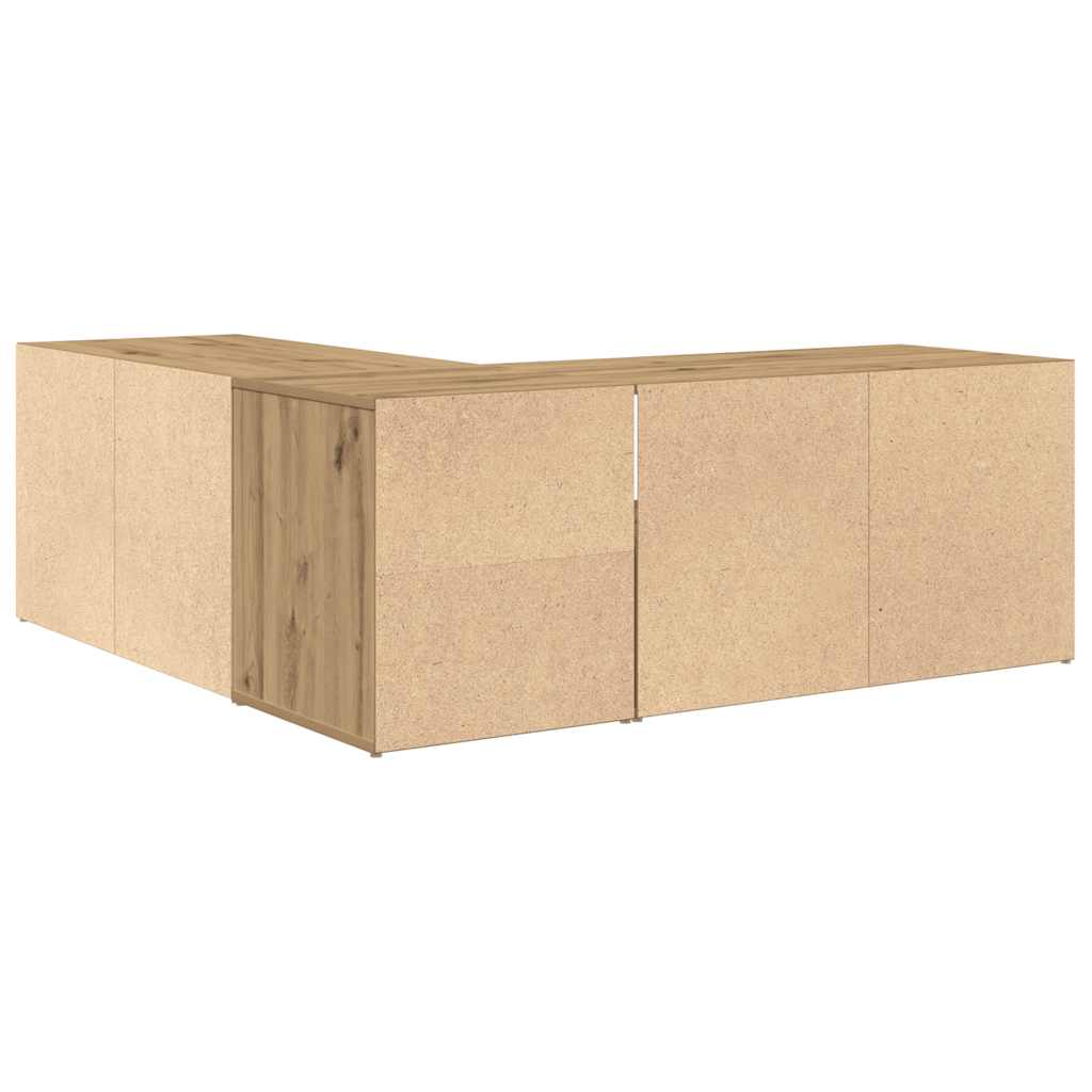 Dulap de colț, stejar artizanal, 200x40x45 cm, lemn prelucrat GartenMobel Dekor