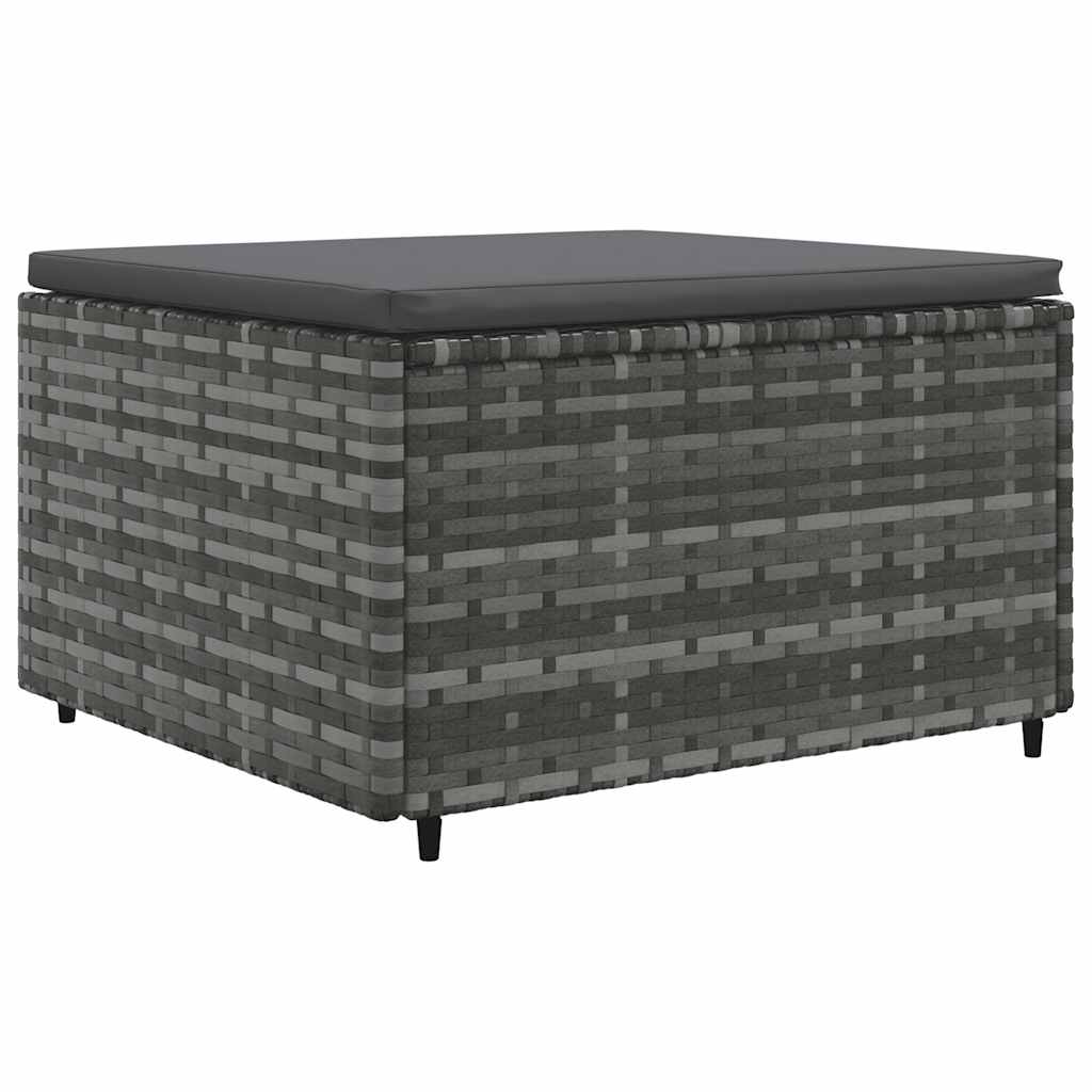 Set mobilier de grădină cu perne, 5 piese, gri, poliratan GartenMobel Dekor