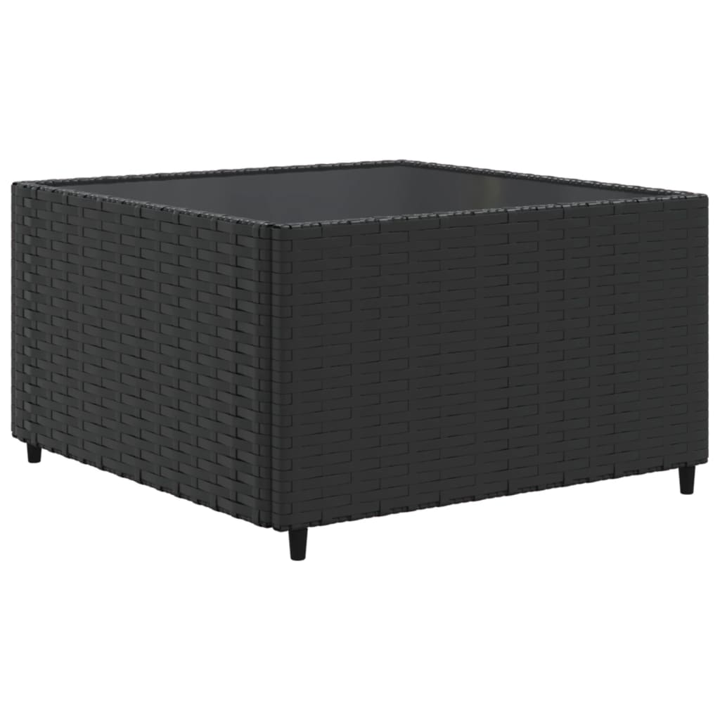 Set mobilier de grădină cu perne, 6 piese, negru, poliratan GartenMobel Dekor