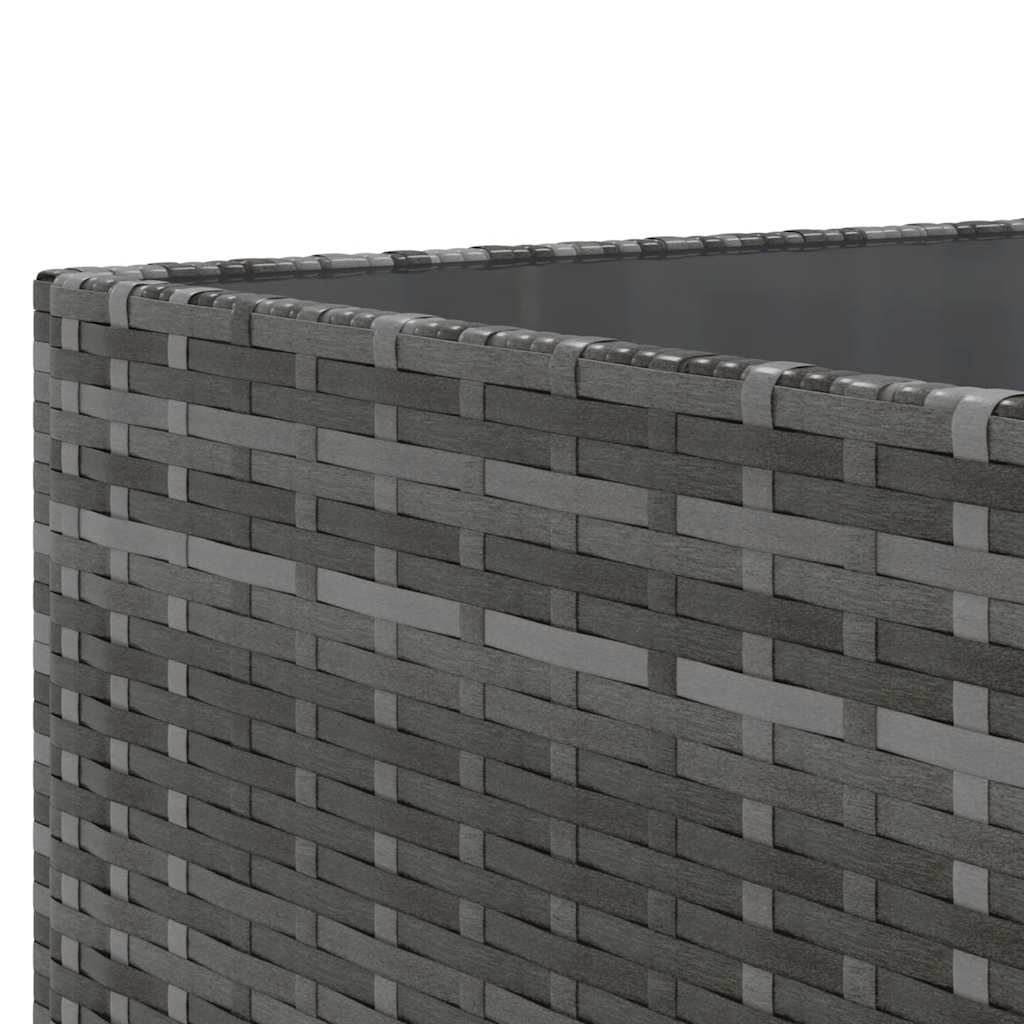 Set mobilier de grădină cu perne, 7 piese, gri, poliratan GartenMobel Dekor